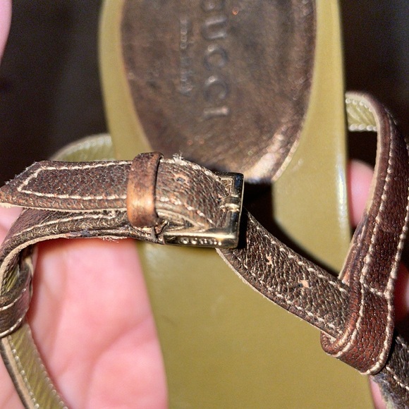 Gucci Chain Strap Sandals 6.5 - Picture 2 of 7